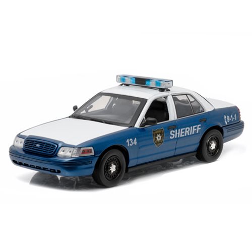 The Walking Dead 2001 Ford Crown Victoria Rick and Shane's Police Interceptor 1:18 Scale Die-Cast Metal Vehicle